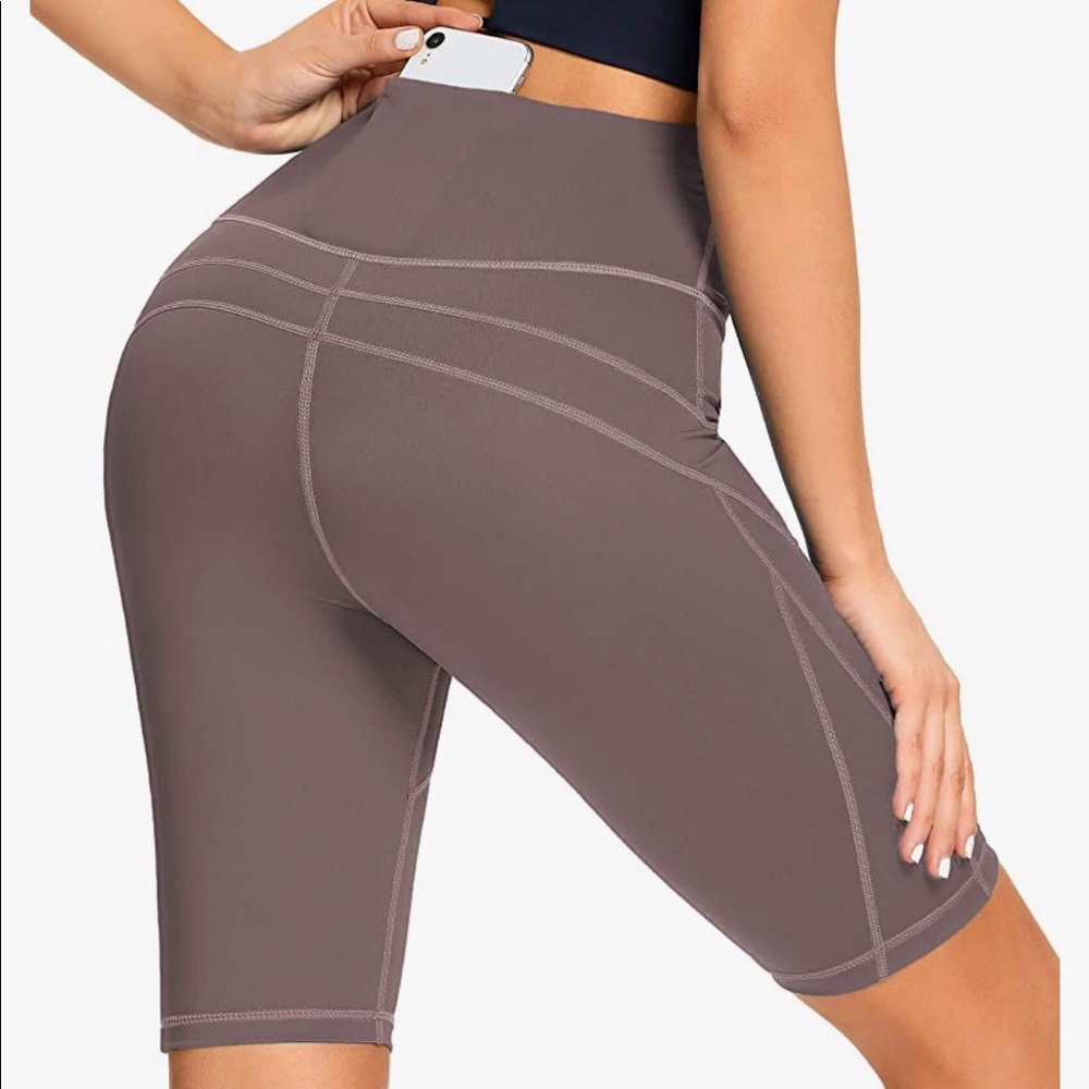 Purple biker shorts
